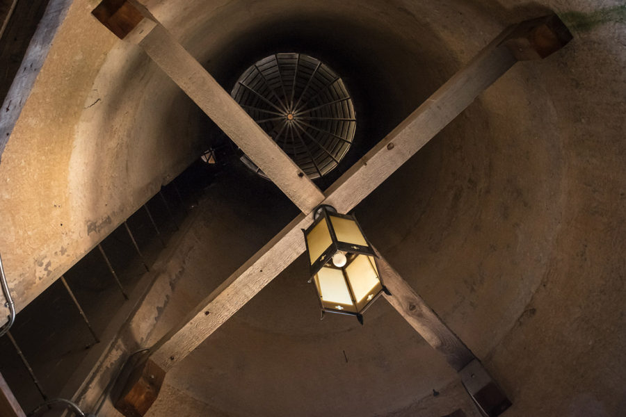 View looking up inside the Silo at Storybook Barn, Missouri